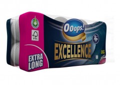 Toalettpapír, 3 rétegű, 16 tekercses, "Ooops! Excellence"