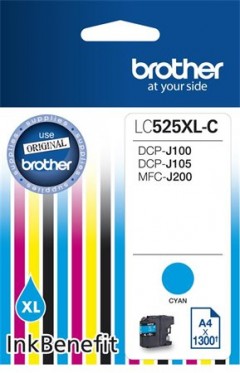 BROTHER LC525XLC kék tintapatron, 1300 oldal (DCP-J100, J105)