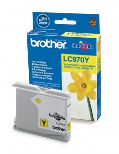 BROTHER LC970Y sárga tintapatron, 300 oldal (DCP 135C, 150C, MFC235C)