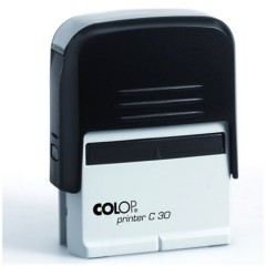 Bélyegző, COLOP "Printer C 30", kék cserepárnával