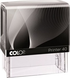 Bélyegző, szó, COLOP "Printer IQ 40" fekete ház - fekete párnával