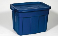Műanyag tárolódoboz, 47 l, kék, CURVER