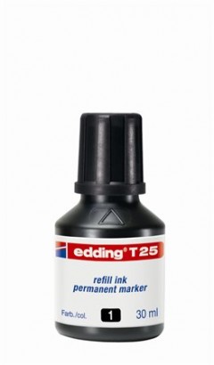 Utántöltő alkoholos markerhez, EDDING "T25", fekete
