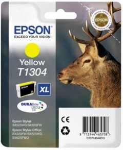 EPSON T13044010 sárga tintapatron, 10,1ml (Stylus 525WD, SX620FW, BX320FW)