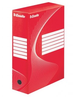 ESSELTE Standard archiváló doboz, A4, 100 mm, karton, piros