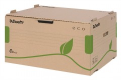 ESSELTE Eco archiváló konténer, újrahasznosított karton, előre nyíló, barna