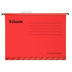 ESSELTE Classic függőmappa, újrahasznosított karton, A4, piros