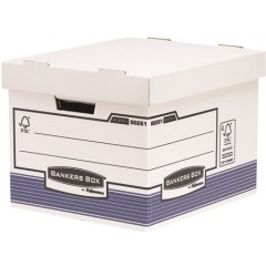 BANKERS BOX® SYSTEM by FELLOWES® archiváló konténer, karton, standard, kék