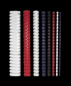 FELLOWES spirál, műanyag, 12 mm, 56-80 lap, 25 db, piros