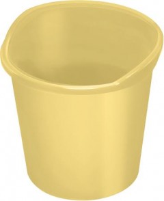 Papírkosár, 13 liter, HELIT "the joy", sárga