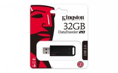 Pendrive, 32GB, USB 2.0, KINGSTON "DT20", fekete