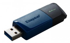Pendrive, 64GB, USB 3.2, KINGSTON "Exodia M", fekete-kék