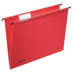 LEITZ Alpha Standard függőmappa, karton, A4, piros