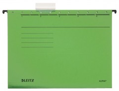 LEITZ Alpha Standard függőmappa, karton, A4, zöld