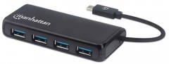USB-C elosztó-HUB, 4xUSB 3.2 port, MANHATTAN