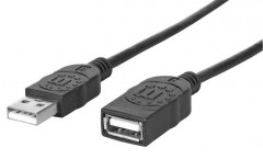 USB 2.0 hosszabbító kábel, 1,8 m, MANHATTAN
