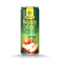 Gyümölcslé, 100%, 0,33 l, RAUCH "Happy day", Apple