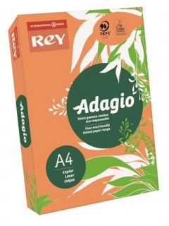 Másolópapír, színes, A4, 80 g, REY "Adagio", neon mandarin