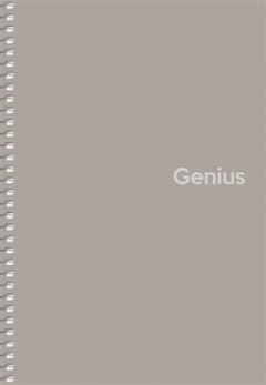 Spirálfüzet, kockás, A5, 80 lap, PP borító, SHKOLYARYK "Genius", vegyes