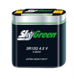 Elem, lapos elem, 4,5 V, 1 db, féltartós, SKY, "Green"
