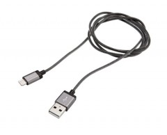 USB kábel, lightning, 1,2 m, VERBATIM, szürke