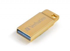 VERBATIM Exclusive Metal, 64GB pendrive, USB 3.0, arany