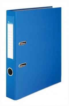 VICTORIA Basic 50 mm, A4, PP/karton, élvédő sínnel, kék