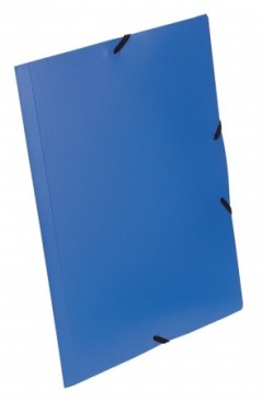 VIQUEL Standard gumis mappa, 15 mm, PP, A4, kék