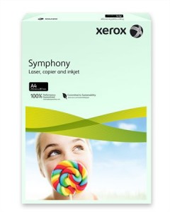 XEROX Symphony másolópapír, színes, A4, 160 g, világoszöld (pasztell)