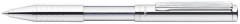 Golyóstoll, 0,24 mm, teleszkópos, ezüst színű tolltest, ZEBRA "SL-F1", kék